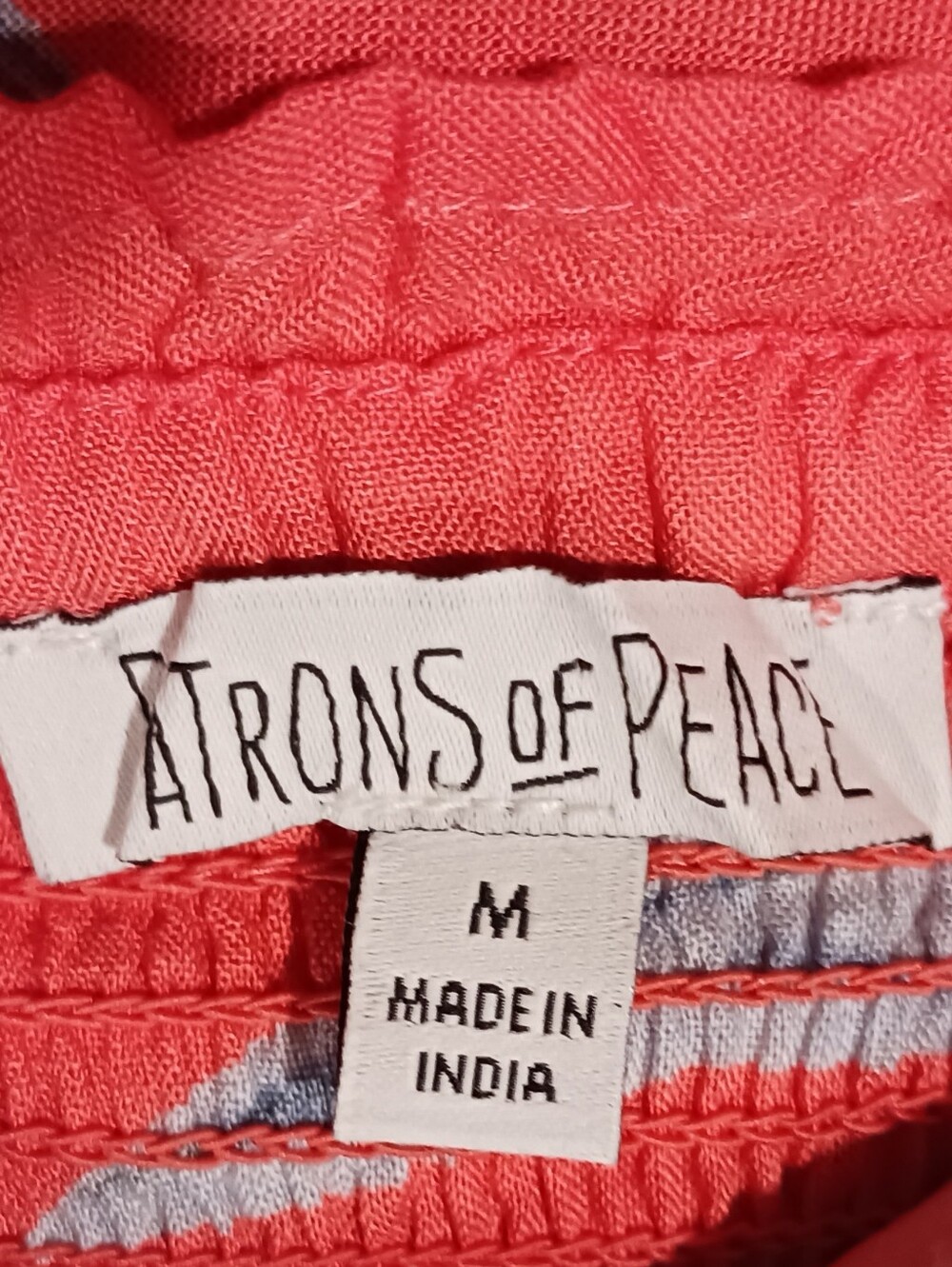 Patrons Of Peace Angelo Wide Leg Palazzo Pant Smocked Waist Bird Of Paradise - Picture 6 of 9